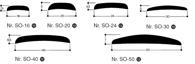 Flatbar round profile